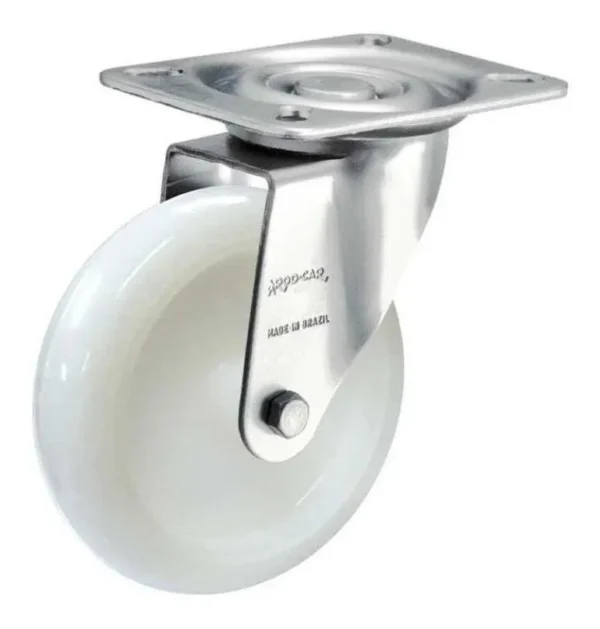 Rodízio Giratório Completo 5" Roda Nylon 300kg