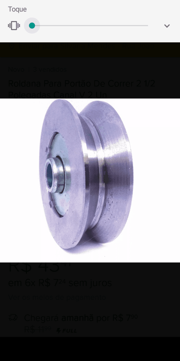 Roldana 2.1/2 ferro  v  6x6cm